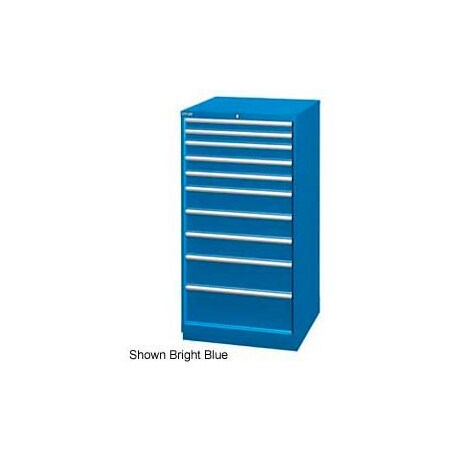 Lista International Lista 28-1/4"W Cabinet, 10 Drawer, 161 Compart - Classic Blue, Individual Lock XSSC1350-1002CBRG